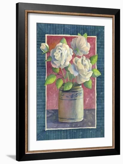 White Roses-Fiona Stokes-Gilbert-Framed Giclee Print