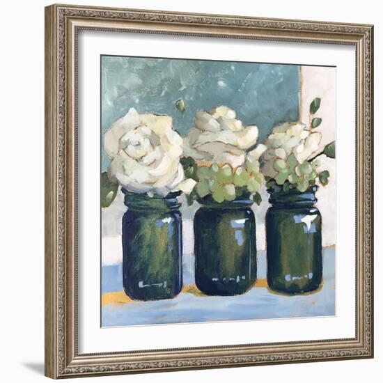 White Roses-Sue Riger-Framed Art Print