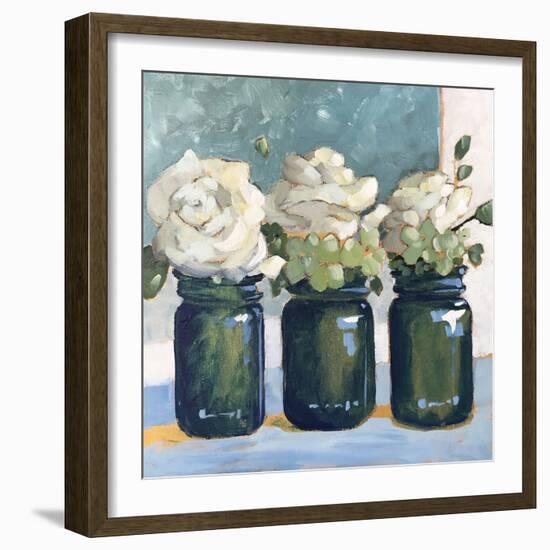 White Roses-Sue Riger-Framed Art Print