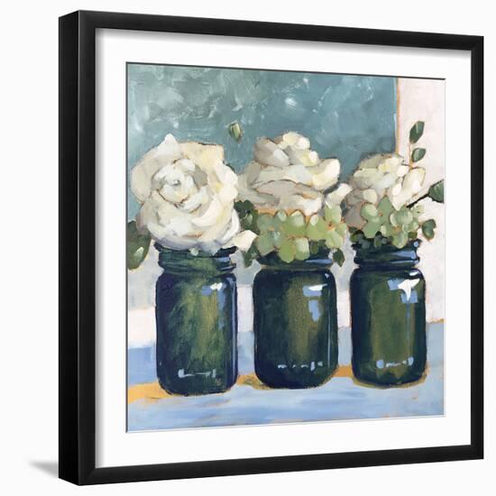 White Roses-Sue Riger-Framed Art Print