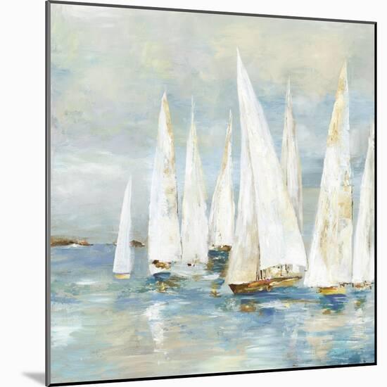 White Sailboats-Allison Pearce-Mounted Art Print