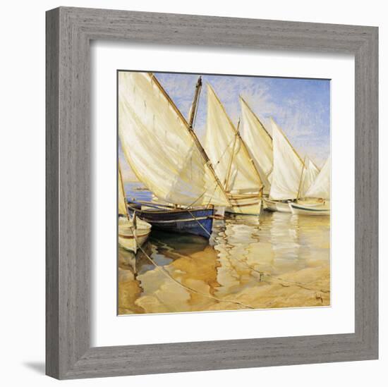 White Sails I-Jaume Laporta-Framed Giclee Print