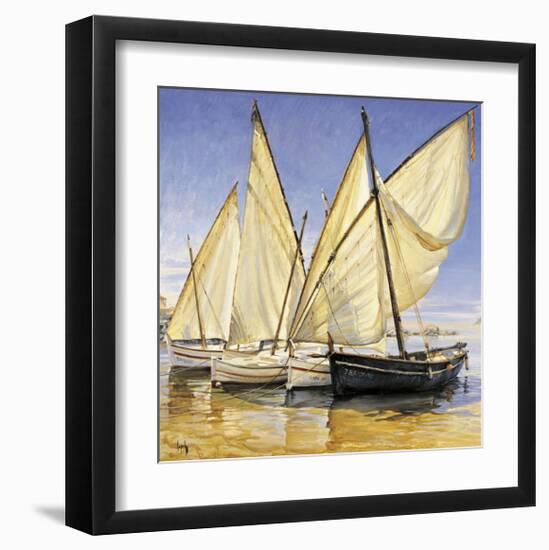 White Sails II-Jaume Laporta-Framed Giclee Print