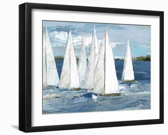 White Sails-Sally Swatland-Framed Art Print
