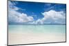 White sand and turquoise water in the beautiful lagoon of Funafuti, Tuvalu, South Pacific-Michael Runkel-Mounted Photographic Print