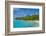 White sand bank in the turquoise waters of the Aitutaki lagoon, Rarotonga and the Cook Islands, Sou-Michael Runkel-Framed Photographic Print