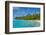 White sand bank in the turquoise waters of the Aitutaki lagoon, Rarotonga and the Cook Islands, Sou-Michael Runkel-Framed Photographic Print