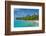 White sand bank in the turquoise waters of the Aitutaki lagoon, Rarotonga and the Cook Islands, Sou-Michael Runkel-Framed Photographic Print