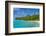 White sand bank in the turquoise waters of the Aitutaki lagoon, Rarotonga and the Cook Islands, Sou-Michael Runkel-Framed Photographic Print