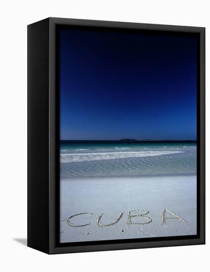 White Sand Beach at Cayo Coco Keys, Ciego De Avila, Cuba-Alfredo Maiquez-Framed Premier Image Canvas