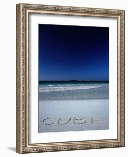 White Sand Beach at Cayo Coco Keys, Ciego De Avila, Cuba-Alfredo Maiquez-Framed Photographic Print