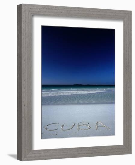 White Sand Beach at Cayo Coco Keys, Ciego De Avila, Cuba-Alfredo Maiquez-Framed Photographic Print