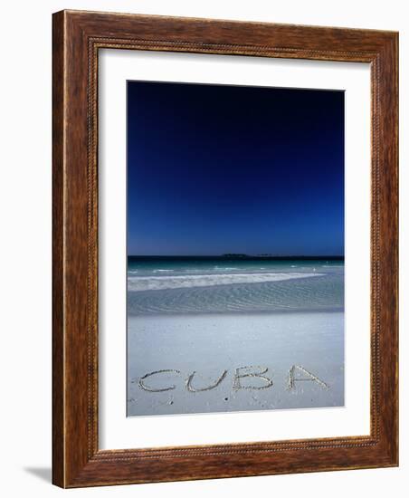 White Sand Beach at Cayo Coco Keys, Ciego De Avila, Cuba-Alfredo Maiquez-Framed Photographic Print