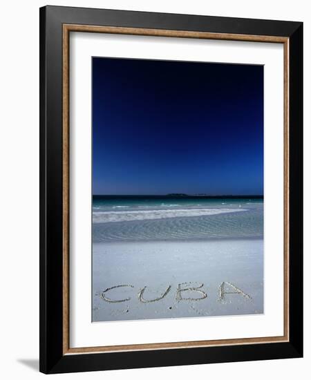 White Sand Beach at Cayo Coco Keys, Ciego De Avila, Cuba-Alfredo Maiquez-Framed Photographic Print