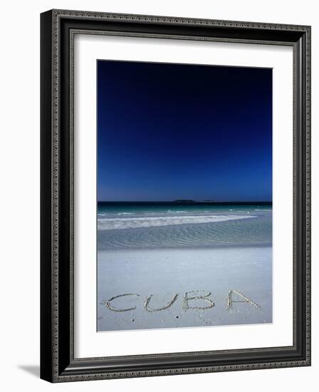 White Sand Beach at Cayo Coco Keys, Ciego De Avila, Cuba-Alfredo Maiquez-Framed Photographic Print