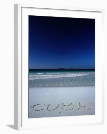 White Sand Beach at Cayo Coco Keys, Ciego De Avila, Cuba-Alfredo Maiquez-Framed Photographic Print