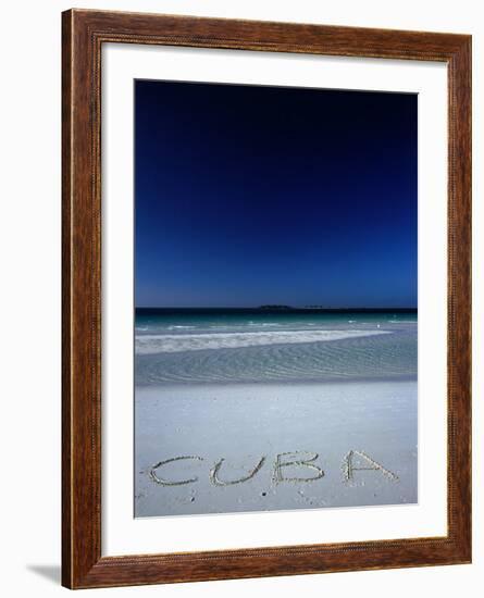 White Sand Beach at Cayo Coco Keys, Ciego De Avila, Cuba-Alfredo Maiquez-Framed Photographic Print