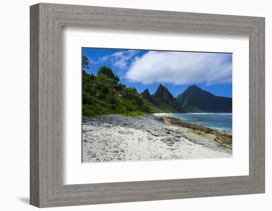 White Sand Beach at Ofu Island, Manu'A Island Group, American Samoa, South Pacific-Michael Runkel-Framed Photographic Print