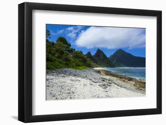 White Sand Beach at Ofu Island, Manu'A Island Group, American Samoa, South Pacific-Michael Runkel-Framed Photographic Print