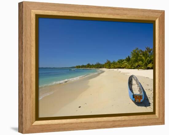 White Sand Beach at the Ile Aux Nates (Nosy Nata), Near Ile Sainte Marie, Madagascar, Indian Ocean-null-Framed Premier Image Canvas