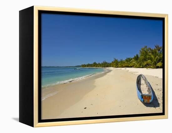 White Sand Beach at the Ile Aux Nates (Nosy Nata), Near Ile Sainte Marie, Madagascar, Indian Ocean-null-Framed Premier Image Canvas