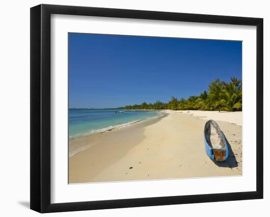 White Sand Beach at the Ile Aux Nates (Nosy Nata), Near Ile Sainte Marie, Madagascar, Indian Ocean-null-Framed Photographic Print