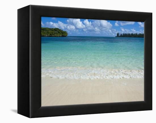 White Sand Beach, Bay de Kanumera, Ile Des Pins, New Caledonia, Melanesia, South Pacific, Pacific-Michael Runkel-Framed Premier Image Canvas