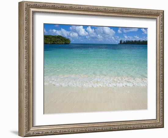 White Sand Beach, Bay de Kanumera, Ile Des Pins, New Caledonia, Melanesia, South Pacific, Pacific-Michael Runkel-Framed Photographic Print