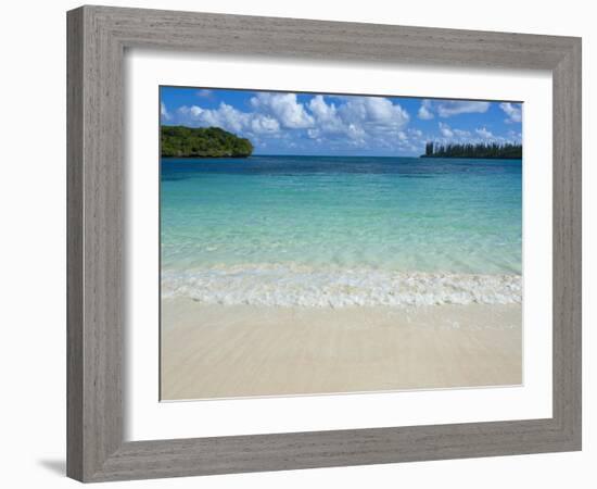 White Sand Beach, Bay de Kanumera, Ile Des Pins, New Caledonia, Melanesia, South Pacific, Pacific-Michael Runkel-Framed Photographic Print