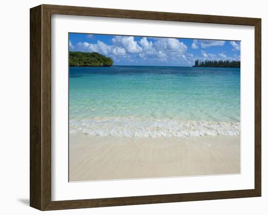 White Sand Beach, Bay de Kanumera, Ile Des Pins, New Caledonia, Melanesia, South Pacific, Pacific-Michael Runkel-Framed Photographic Print