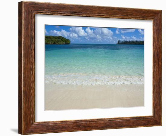 White Sand Beach, Bay de Kanumera, Ile Des Pins, New Caledonia, Melanesia, South Pacific, Pacific-Michael Runkel-Framed Photographic Print