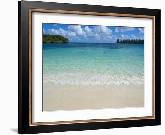 White Sand Beach, Bay de Kanumera, Ile Des Pins, New Caledonia, Melanesia, South Pacific, Pacific-Michael Runkel-Framed Photographic Print