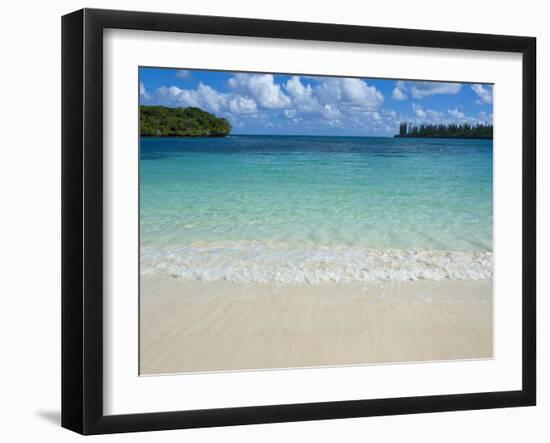 White Sand Beach, Bay de Kanumera, Ile Des Pins, New Caledonia, Melanesia, South Pacific, Pacific-Michael Runkel-Framed Photographic Print