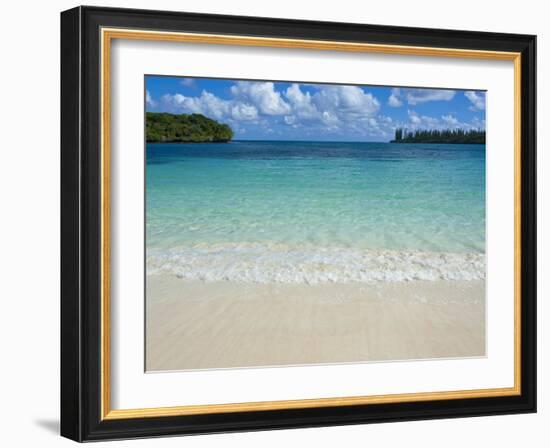 White Sand Beach, Bay de Kanumera, Ile Des Pins, New Caledonia, Melanesia, South Pacific, Pacific-Michael Runkel-Framed Photographic Print