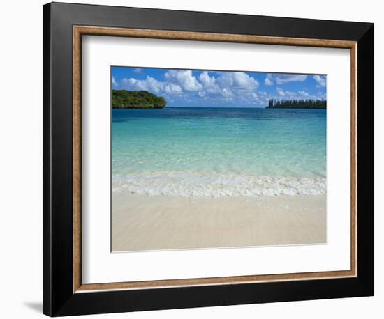 White Sand Beach, Bay de Kanumera, Ile Des Pins, New Caledonia, Melanesia, South Pacific, Pacific-Michael Runkel-Framed Photographic Print