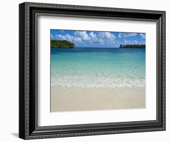 White Sand Beach, Bay de Kanumera, Ile Des Pins, New Caledonia, Melanesia, South Pacific, Pacific-Michael Runkel-Framed Photographic Print