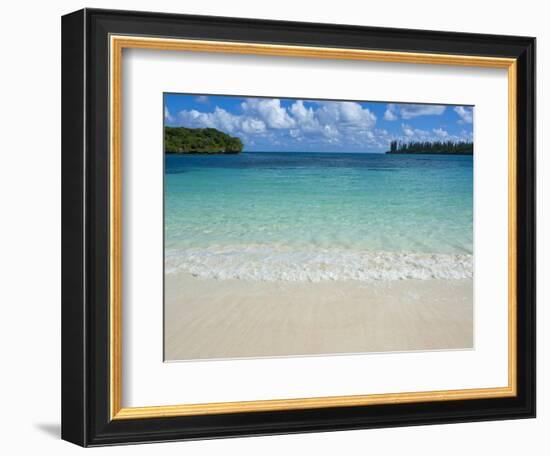 White Sand Beach, Bay de Kanumera, Ile Des Pins, New Caledonia, Melanesia, South Pacific, Pacific-Michael Runkel-Framed Photographic Print