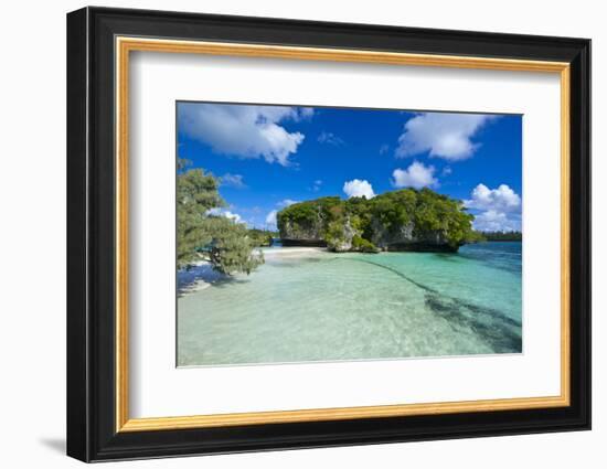 White Sand Beach, Bay De Kanumera, Ile Des Pins, New Caledonia, Melanesia, South Pacific-Michael Runkel-Framed Photographic Print