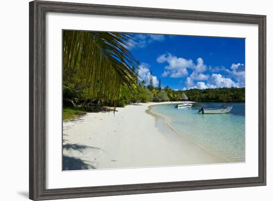 White Sand Beach, Bay De Kanumera, Ile Des Pins, New Caledonia, Melanesia, South Pacific-Michael Runkel-Framed Photographic Print