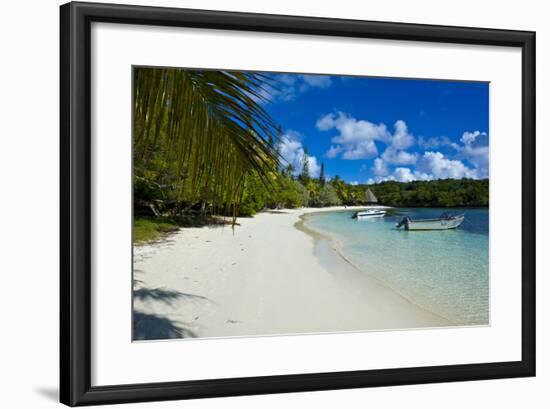 White Sand Beach, Bay De Kanumera, Ile Des Pins, New Caledonia, Melanesia, South Pacific-Michael Runkel-Framed Photographic Print