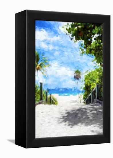 White Sand Beach II - In the Style of Oil Painting-Philippe Hugonnard-Framed Premier Image Canvas