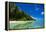 White Sand Beach in Turquoise Water in the Ant Atoll, Pohnpei, Micronesia-Michael Runkel-Framed Premier Image Canvas