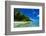 White Sand Beach in Turquoise Water in the Ant Atoll, Pohnpei, Micronesia-Michael Runkel-Framed Photographic Print