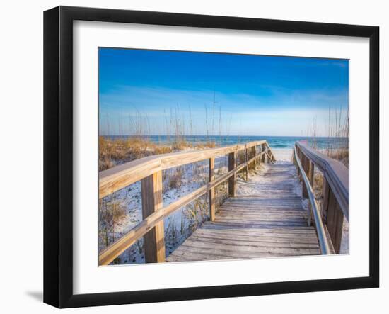 White Sand Beach Pensacola Boardwalk-Joshua Whitcomb-Framed Photographic Print