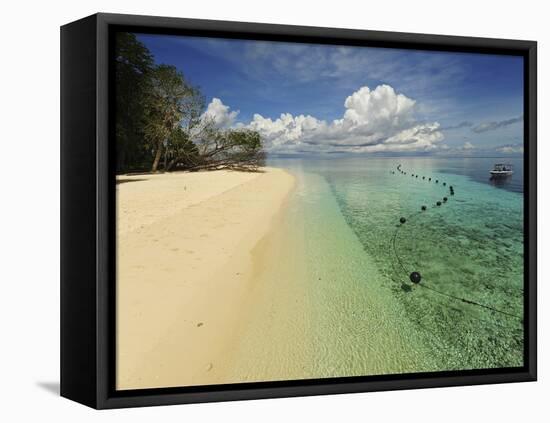 White Sand Beach, Semporna Archipelago, Sipadan, Malaysia-Anthony Asael-Framed Premier Image Canvas