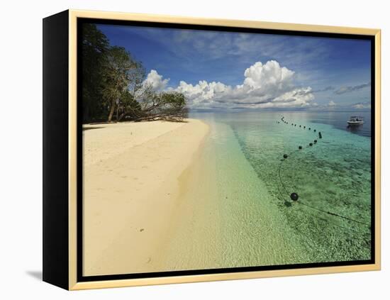 White Sand Beach, Semporna Archipelago, Sipadan, Malaysia-Anthony Asael-Framed Premier Image Canvas
