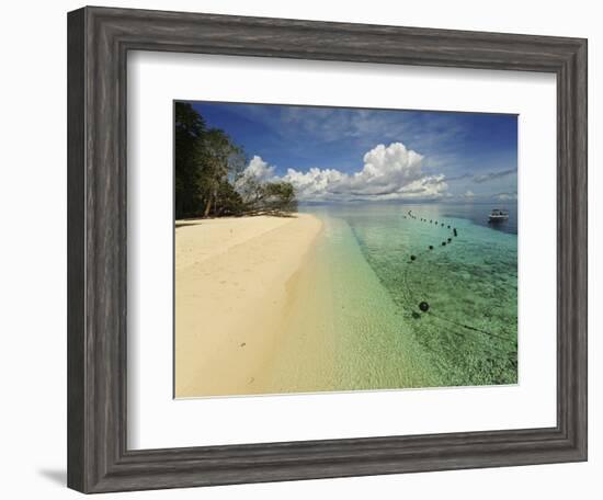 White Sand Beach, Semporna Archipelago, Sipadan, Malaysia-Anthony Asael-Framed Photographic Print