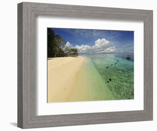 White Sand Beach, Semporna Archipelago, Sipadan, Malaysia-Anthony Asael-Framed Photographic Print