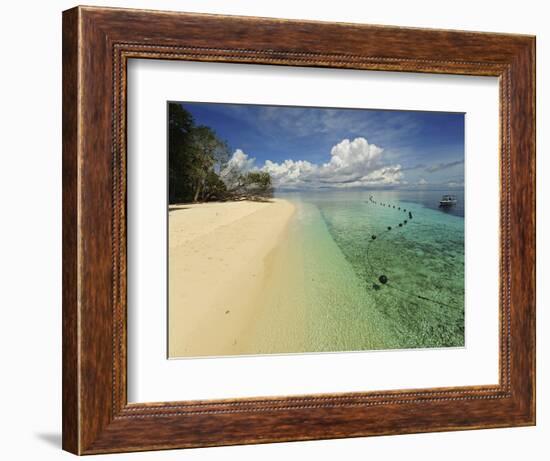 White Sand Beach, Semporna Archipelago, Sipadan, Malaysia-Anthony Asael-Framed Photographic Print