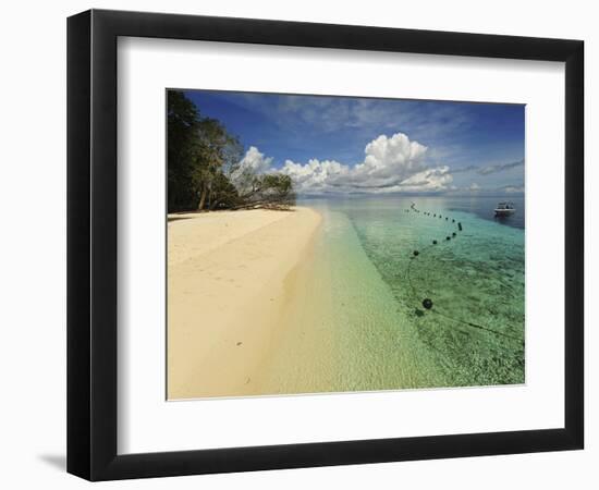 White Sand Beach, Semporna Archipelago, Sipadan, Malaysia-Anthony Asael-Framed Photographic Print